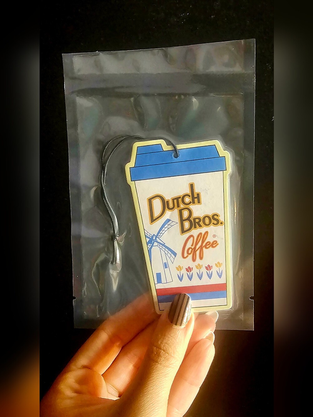 1 ✨️Dutch Bros Limited Edition  Blue and White Coffee Cup Air Freshener ✨️Nwt✨️
